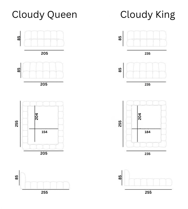 Cloudy Bed