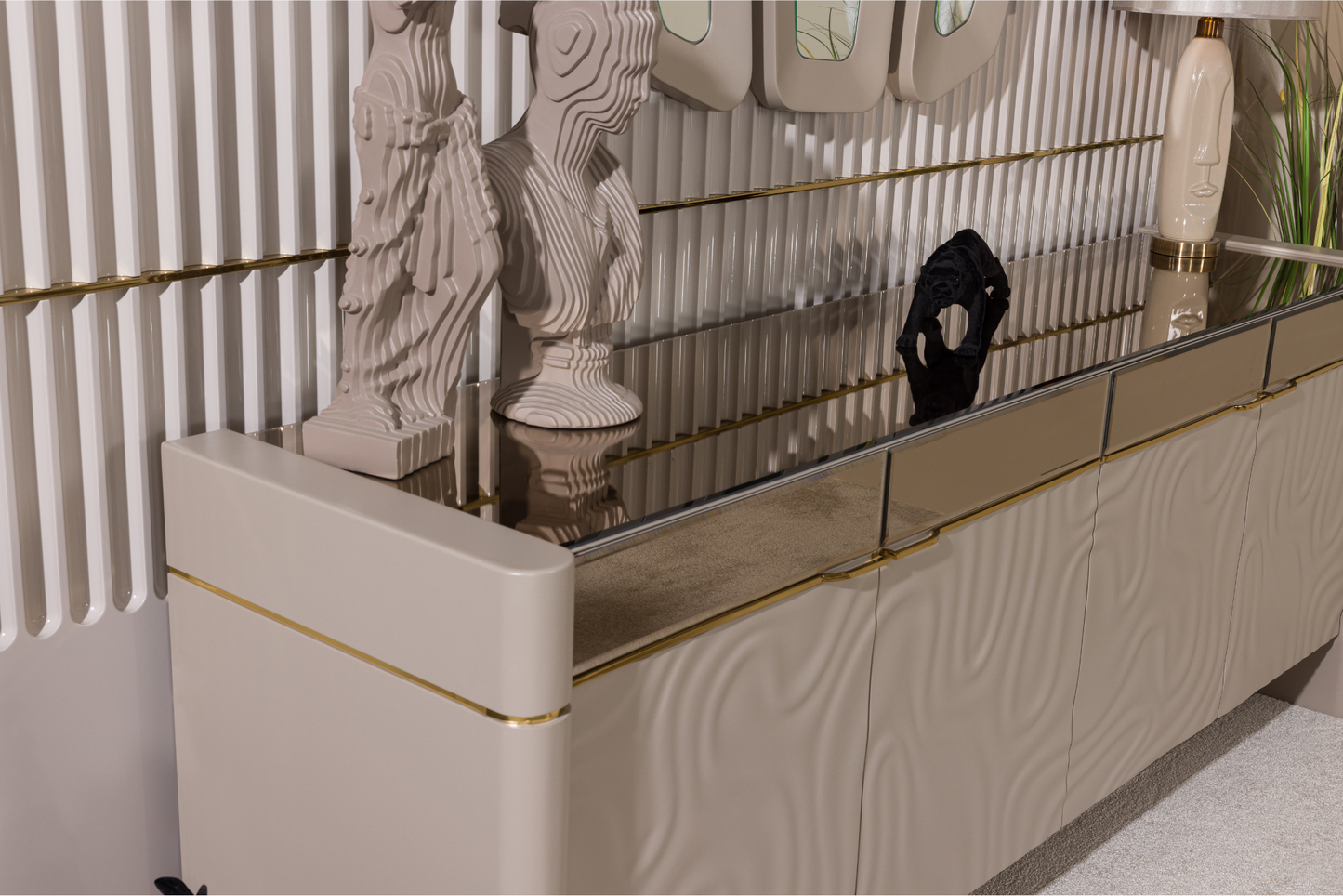Hera Gold Console Table