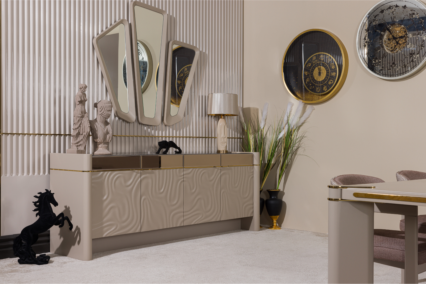Hera Gold Console Table