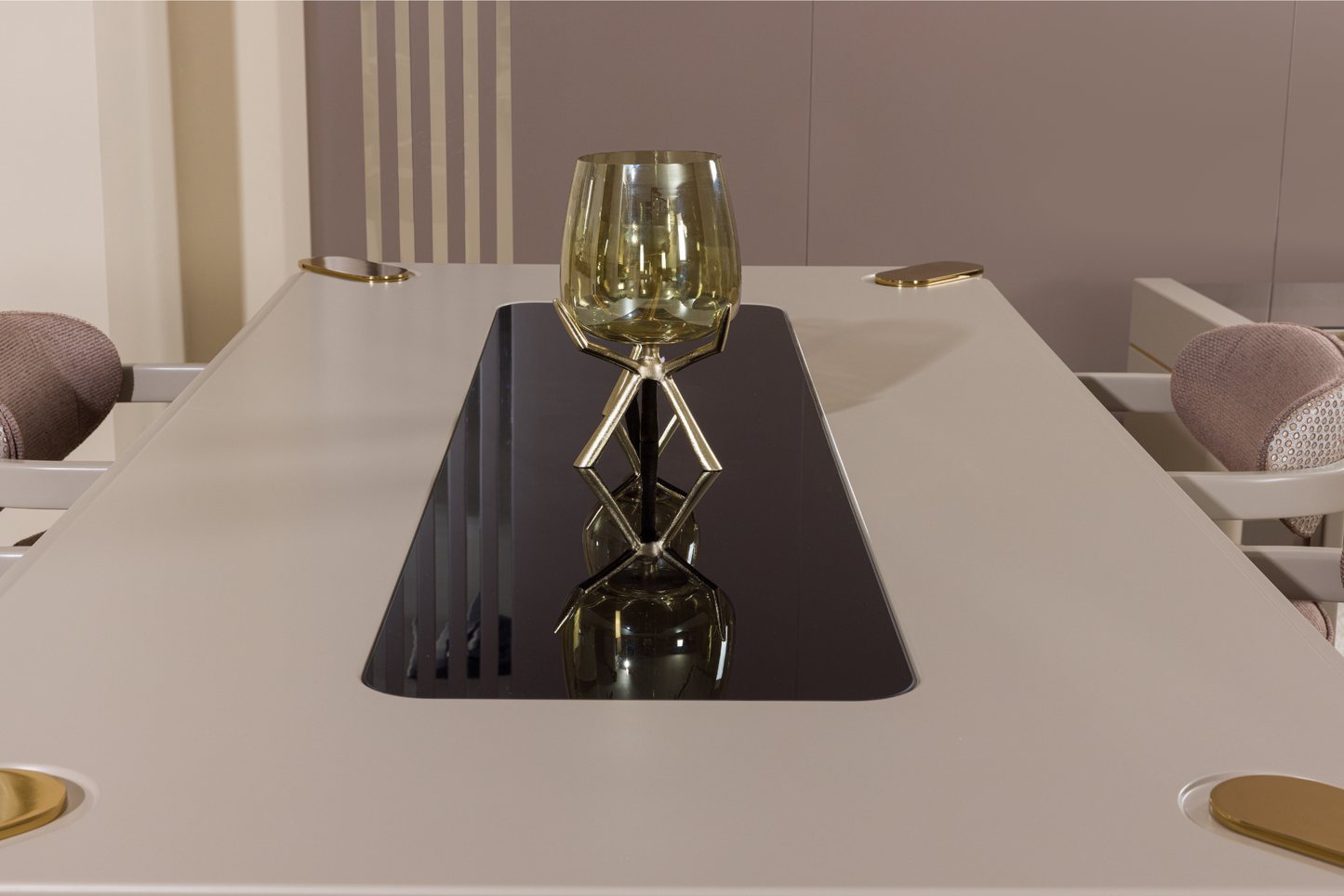 Hera Gold Dining Table Set