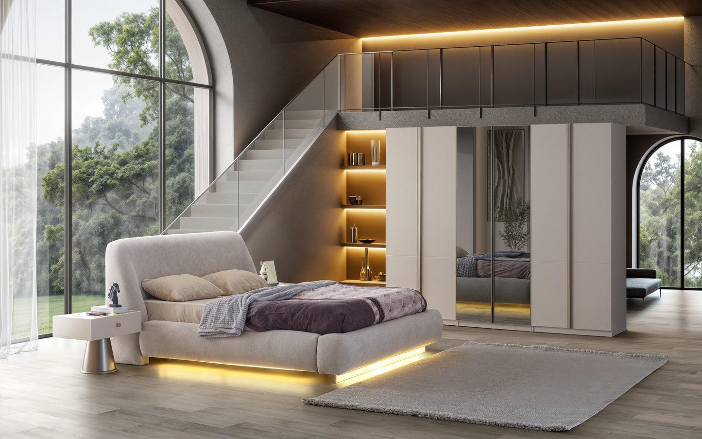 Dolje Wireless Charging Bedside Table