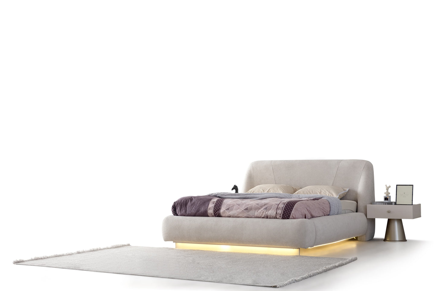 Dolje Wireless Charging Bedside Table