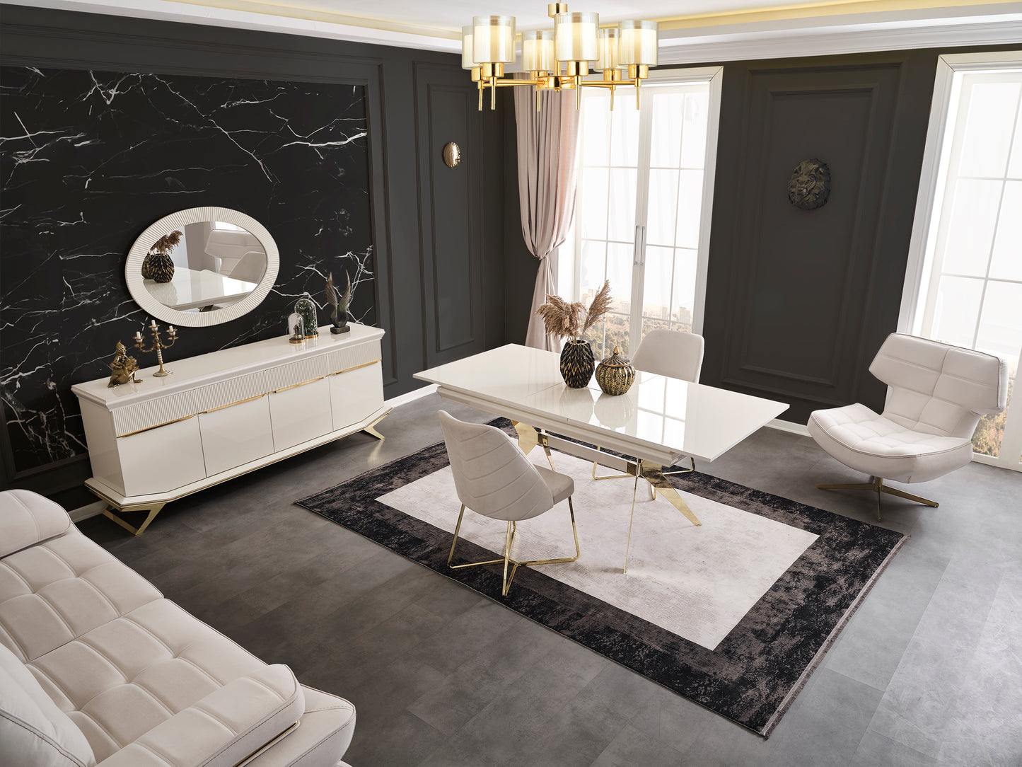 Angel Gold Dining Table