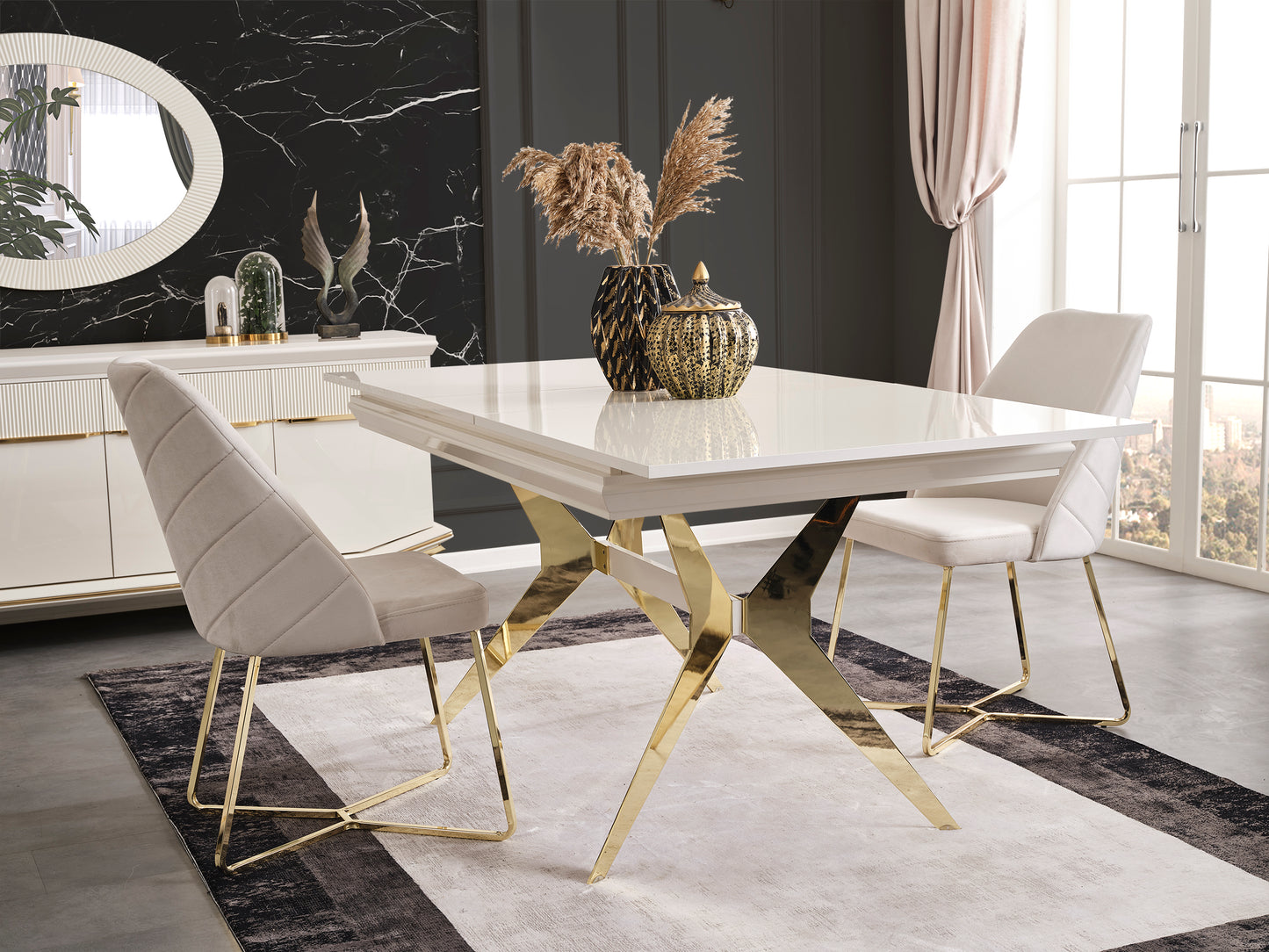 Angel Gold Dining Table